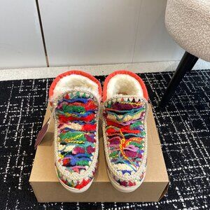 Mou Eskimo Mini Series Ethnic Round-Toe Women's Snow Boots